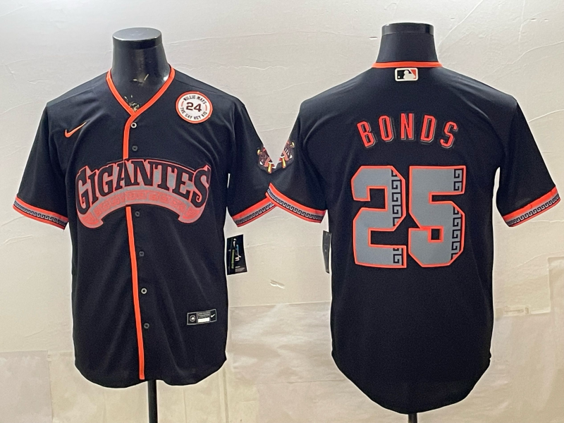 2026 Men Nike San Francisco Giants #25 Bonds black Game MLB Jersey 0404001